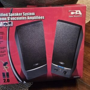 Black Portable Speaker System